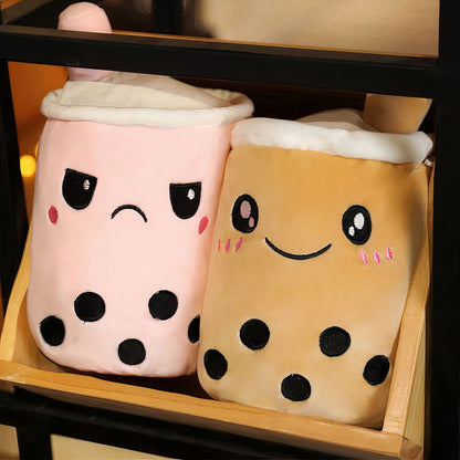 Peluche Bubble tea réversible adorable pour enfants