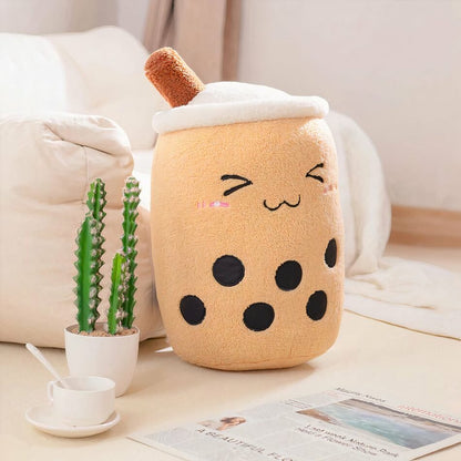 Peluche Bubble tea souriante et mignonne pour enfants