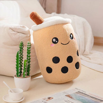 Peluche Bubble tea souriante et mignonne pour enfants