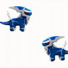 Peluche Pokémon Dialga plush toys, two blue figures with white accents and red eyes.