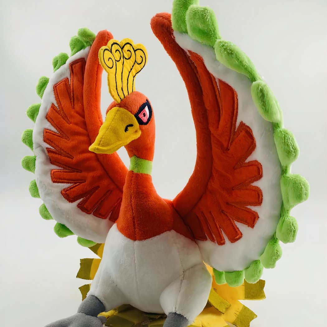 Peluche Pokémon Ho-Oh Vert