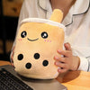 Peluche coussin Bubble tea mignon marron