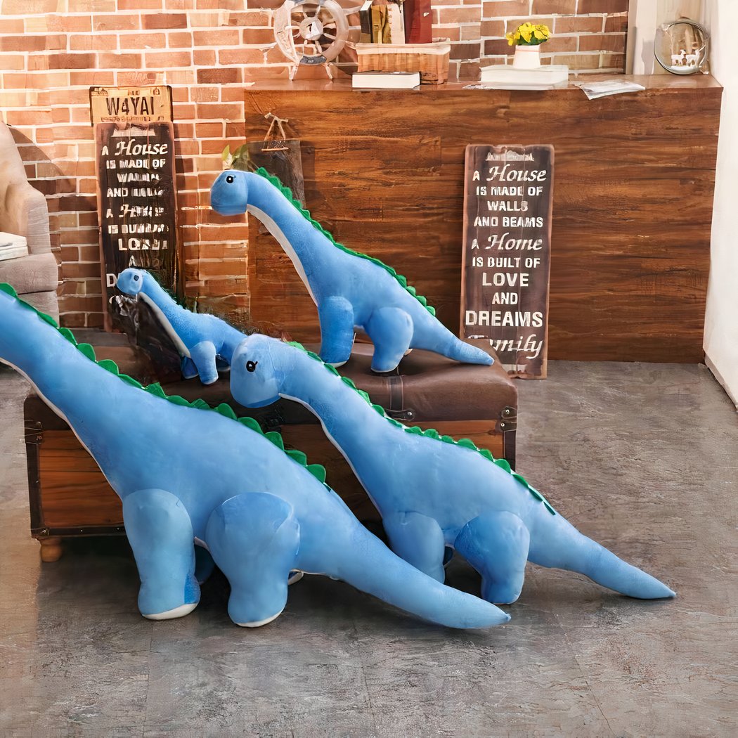Peluche dinosaure bleu