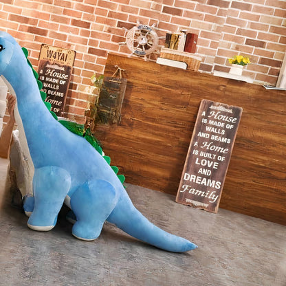 Peluche dinosaure bleu