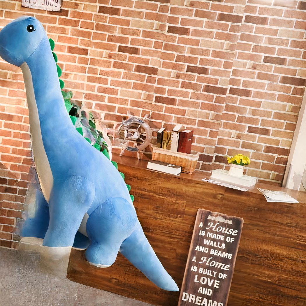 Peluche dinosaure bleu