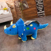 Peluche dinosaure toute douce bleue