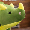 Peluche dinosaure toute douce verte