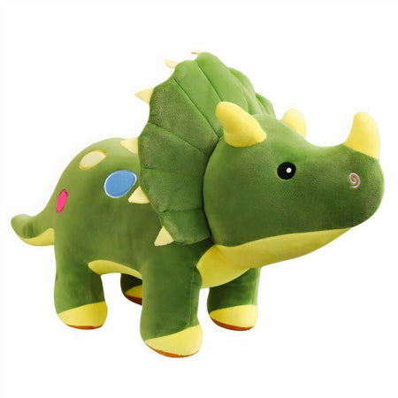 Peluche dinosaure toute douce verte