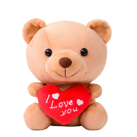 Peluche ourson kawaii I Love You