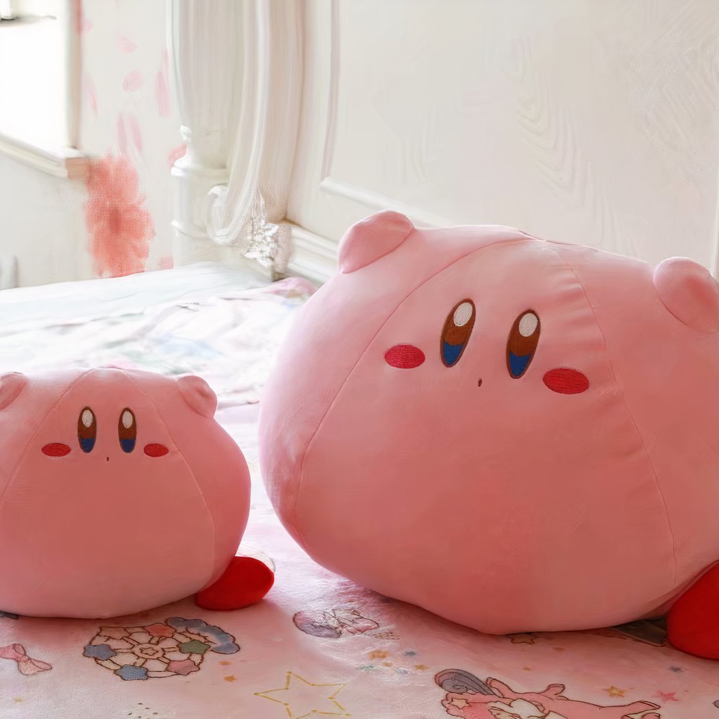 Peluche rose de Kirby aux joues rouges