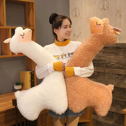 Peluche lama géante