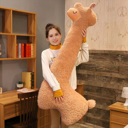 Peluche lama géante