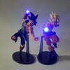 Figurine LED Dragon Ball Goku SSJ1 et Bardock