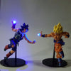 Figurine LED Dragon Ball Goku SSJ1 et Bardock